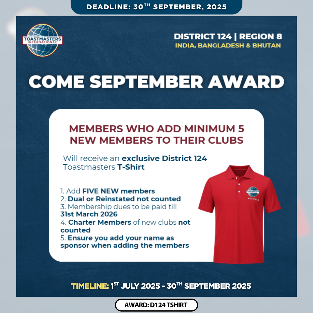 Come September Award